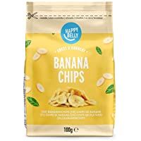 Los mejores  - Marca Amazon - Happy Belly Chips de plátano- 7 x 100gr